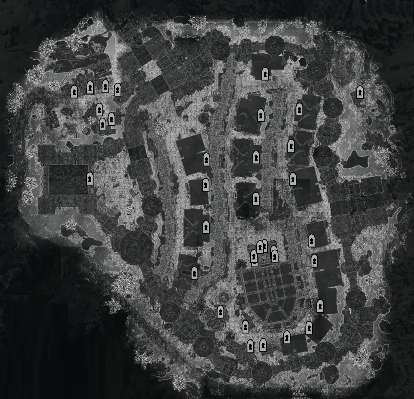 A map of The City
